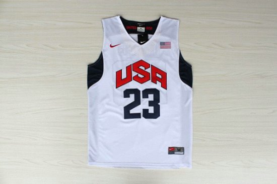 Nike 23 Irving 2012 Team USA Olympics Jersey White